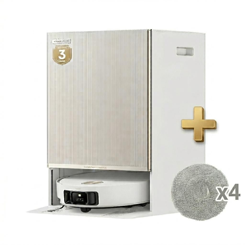 Dreame Matrix 10 Ultra Roboter Staubsauger und Bodenwischer,30kPa,Mehrfach-Moppschaltung,KI-Hindernisvermeidung,Anti-Tangle,100°C Selbstreinigung,...