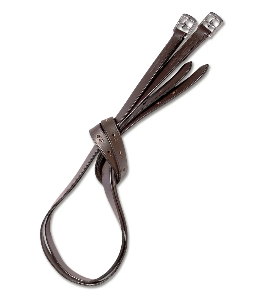 Étrivières en Cuir Marron 150 cm Waldhausen Star pour Selle de Cheval