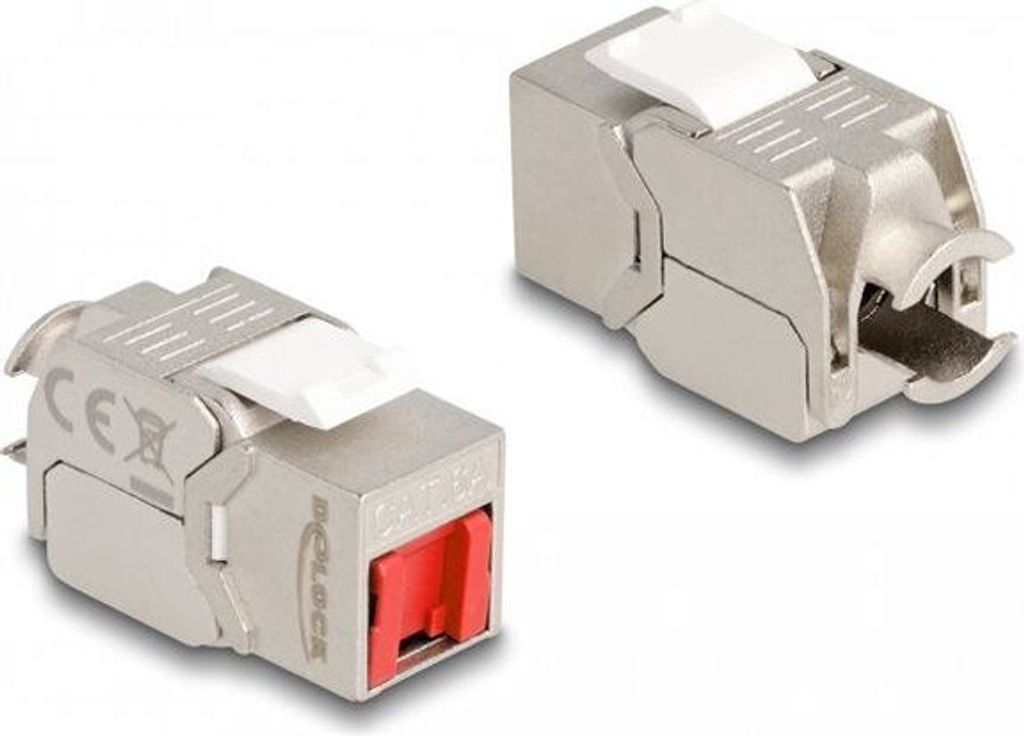 DELOCK Keystonemodul RJ45 Buchse zu LSA Cat.6A