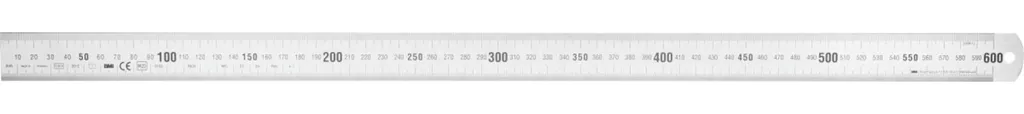 Règle BMI mètre en acier inoxydable de 600 mm haute précision graduée