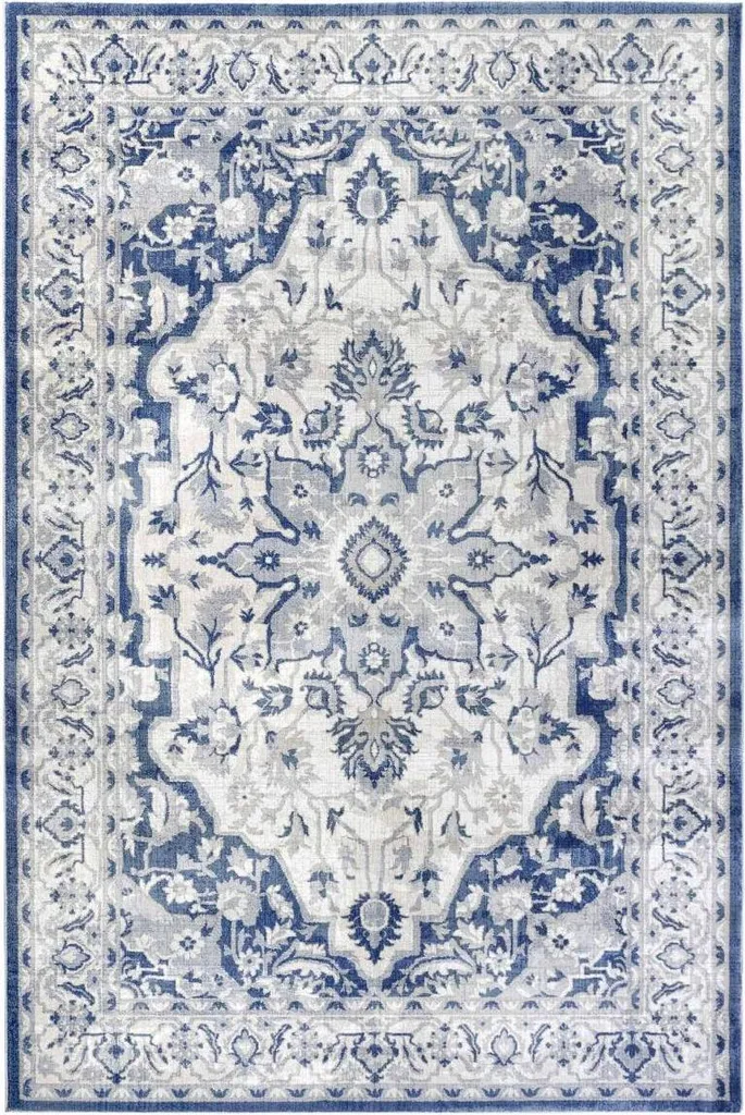 Grand Tapis de Salon Oriental GABRIELLE Lavable et Motif Traditionnel
