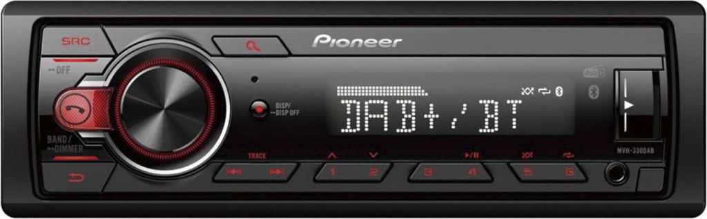 Pioneer MVH-330DABAN mit DAB Antenne