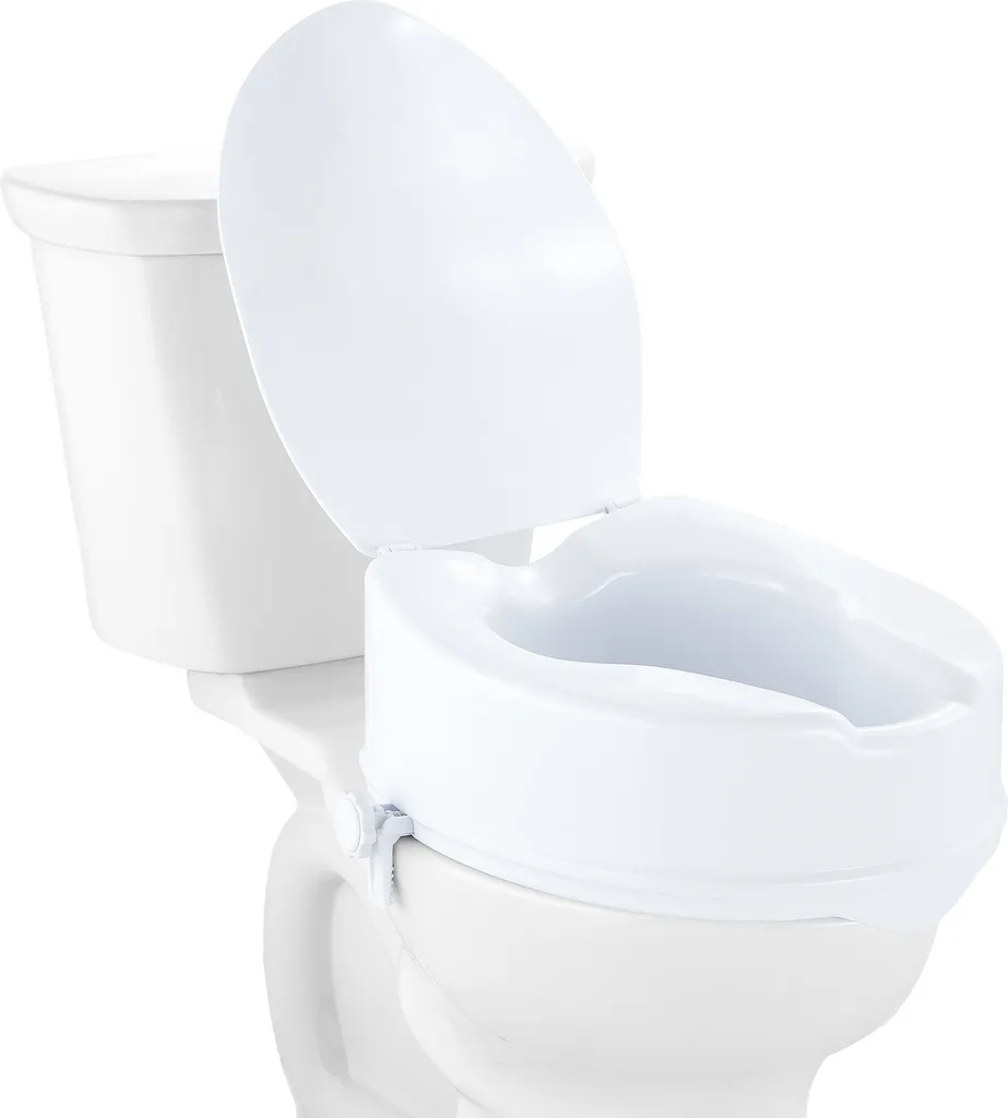Siège de Toilette Rehaussé Universel - Réhausseur WC Ergonomique 5"