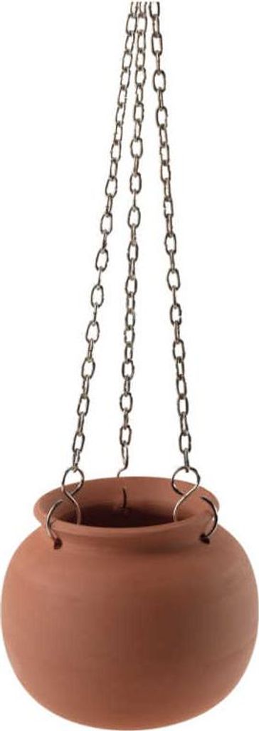Infraworld Aromatopf aus Terrakotta inkl Kette Saunazubehör W4416