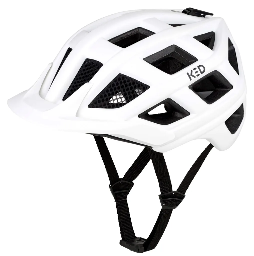 Casque de cyclisme polyvalent KED CROM blanc mat taille M 52-58 cm