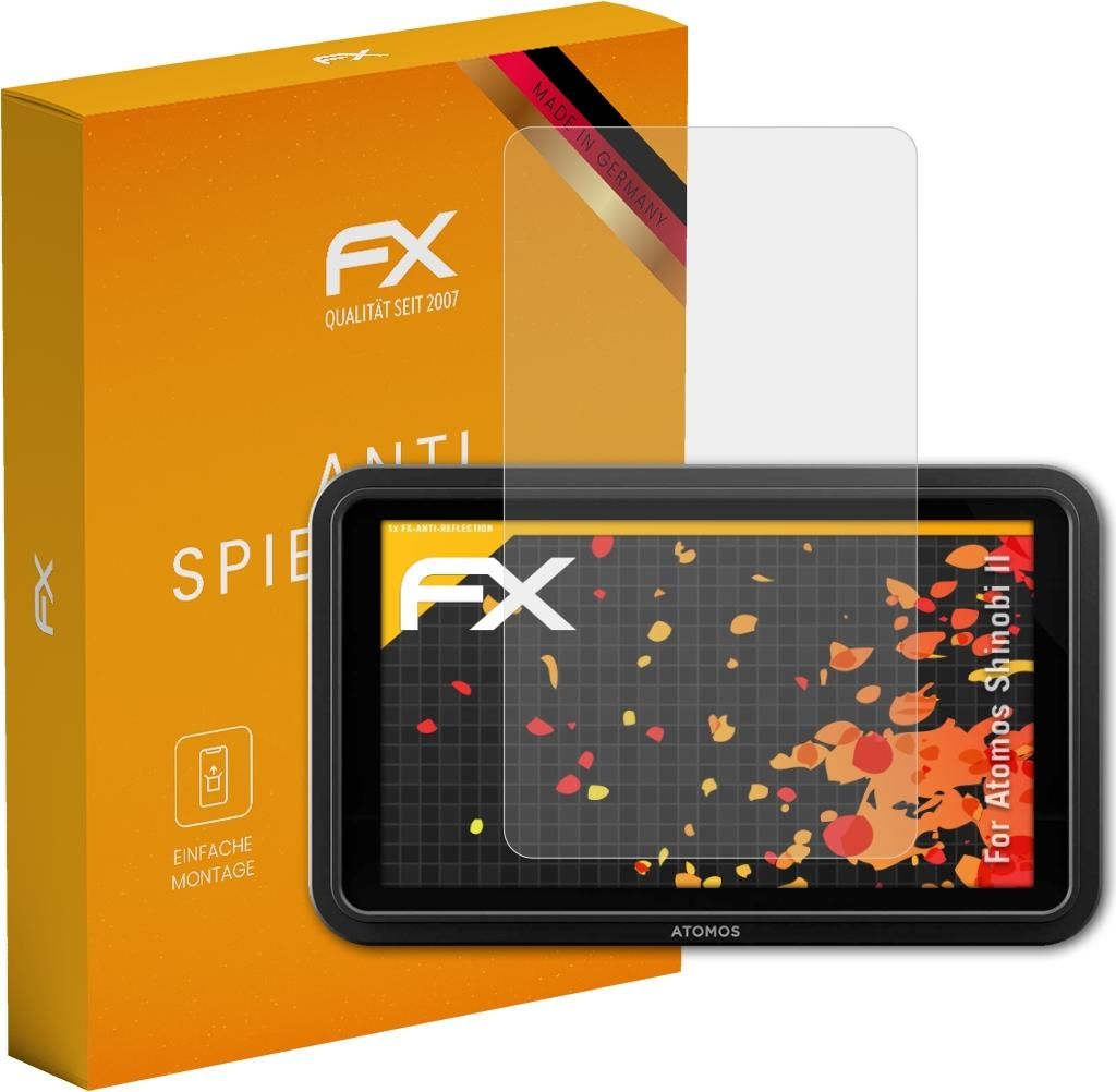 atFoliX FX-Antireflex Schutzfolie kompatibel mit Atomos Shinobi II Displayfolie