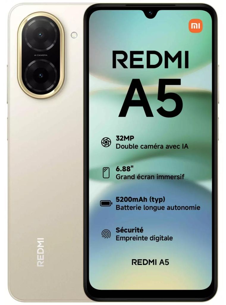 Xiaomi Redmi A5/4GB/128GB/Sandy Gold Produktbild 