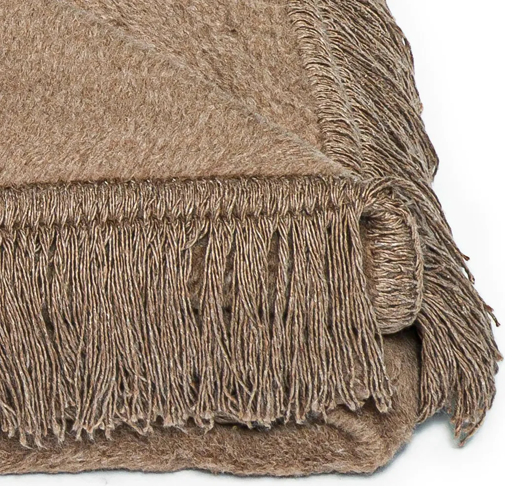 Plaid Unia Cotone Cloud 150x200 Seppia | Ideale per Smart Working - 2