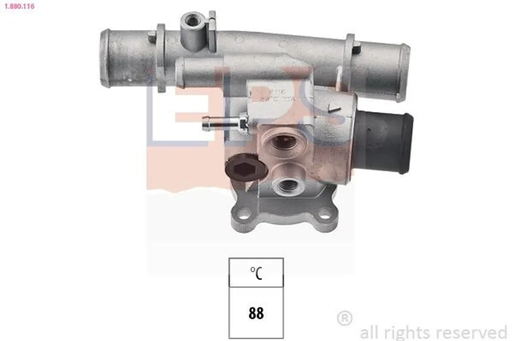 Thermostat d'eau moteur 88°C compatible FIAT Siena et Palio Weekend 178