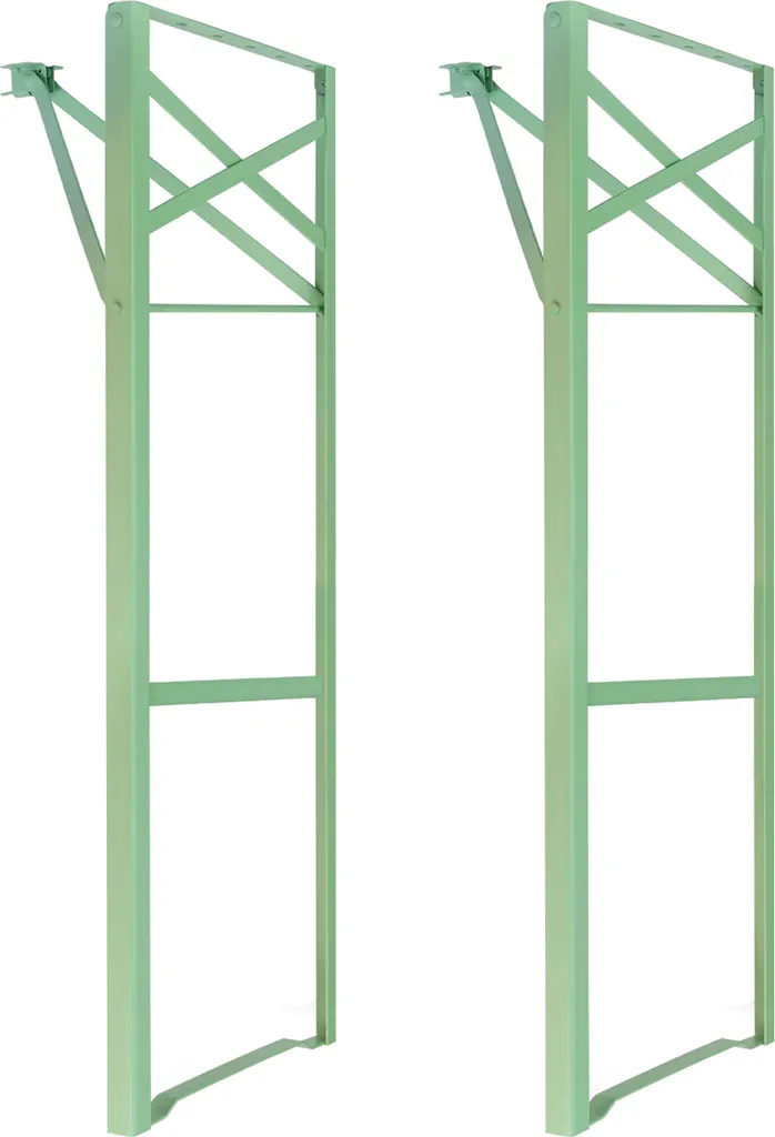Set 2 Gambe Tavolo Pieghevoli 100cm Verde Pastello Natural Goods Berlin