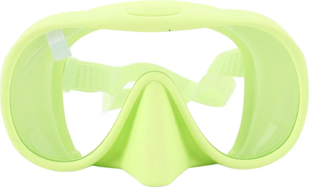 Lunettes de natation grand angle pliables en silicone vert et verre