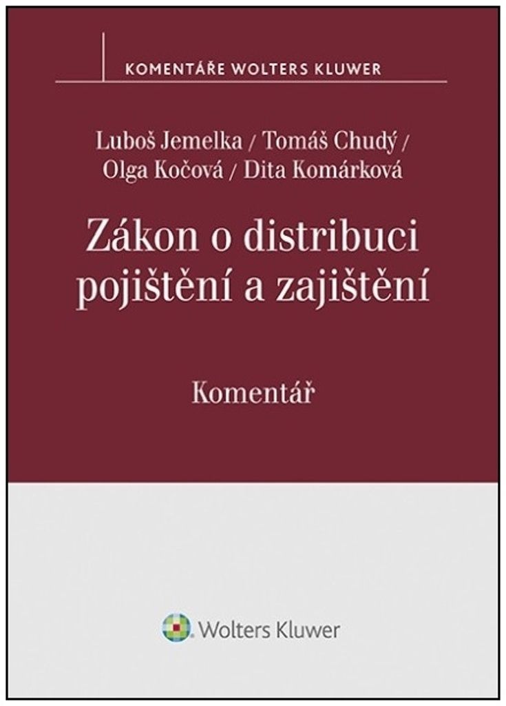 Zákon o distribuci pojištění a zajištění Komentář | Luboš Jemelka