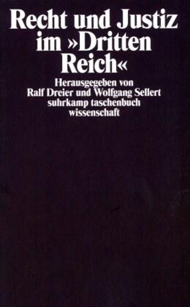 Recht und Justiz im »Dritten Reich« Produktbild 