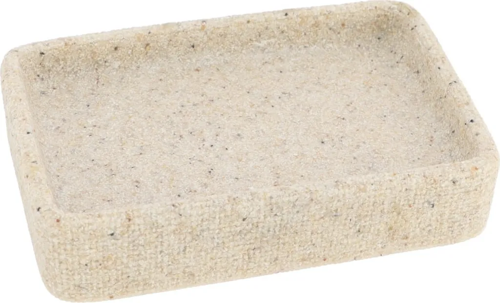 Portasapone Tendance Beige in Poliresina 12x8x3 cm - Design Bagno