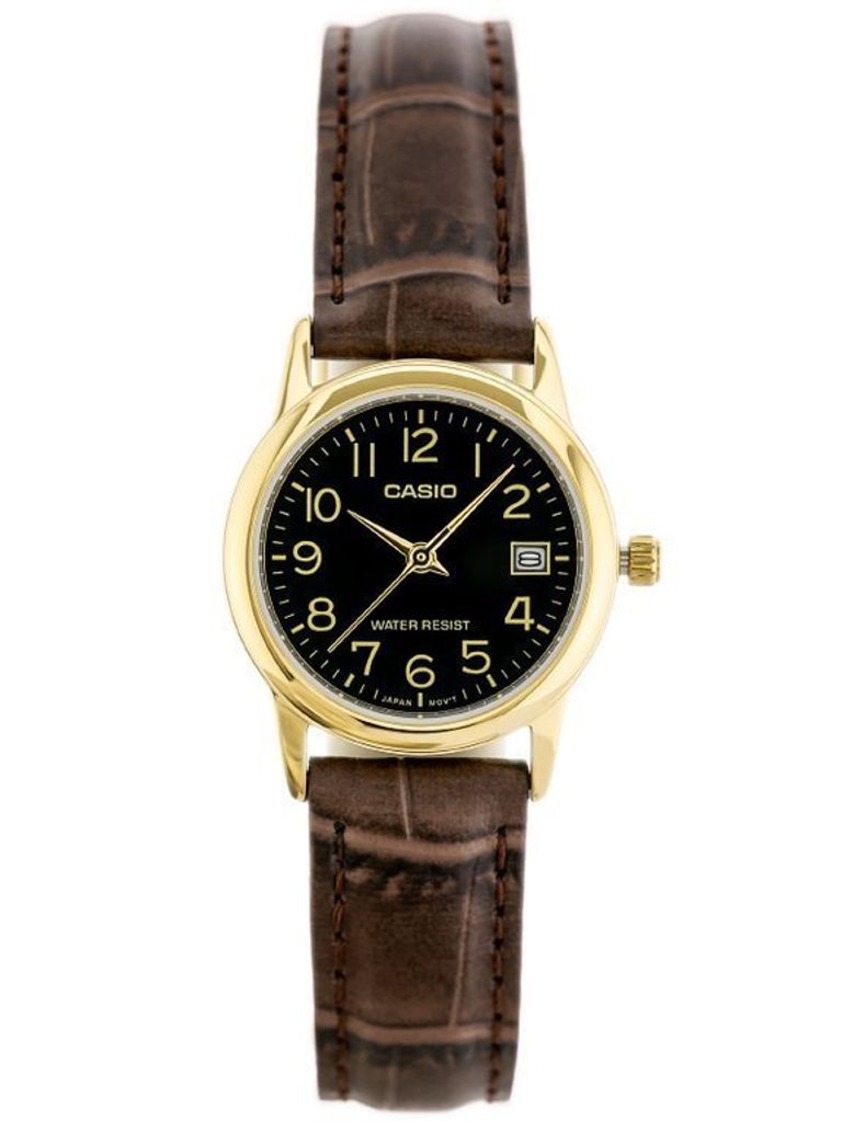 Casio LTP-V002GL-1B, Koža, Minerálne, SR626SW, 3 rok / Obrázok produktu 