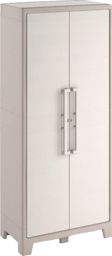 Dmora Außenschrank Grimsby 80x44x182h cm Braun Sand, 8 Produktbild 