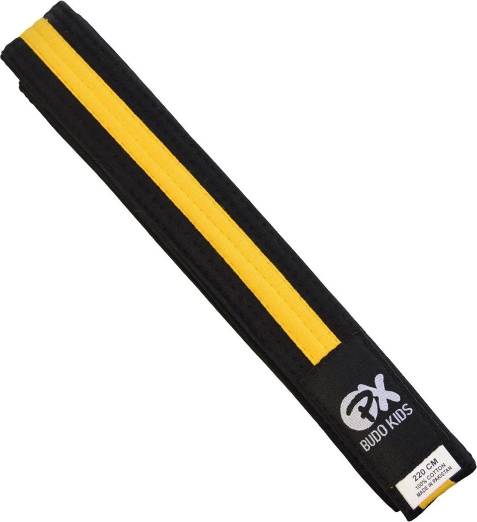 TEKKA BUDO Budogürtel Kids Soft - Verschiedene Farben, Längen - Weicher Farbgürtel für Kinder - Leicht zum Binden - Karate, Judo, Taekwondo, Ka...