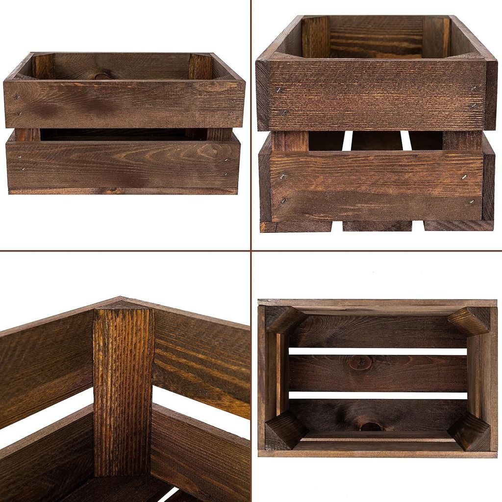 Creative Deco Cassetta in Legno Marrone VENGE 30x20x15 | Immagine del prodotto 