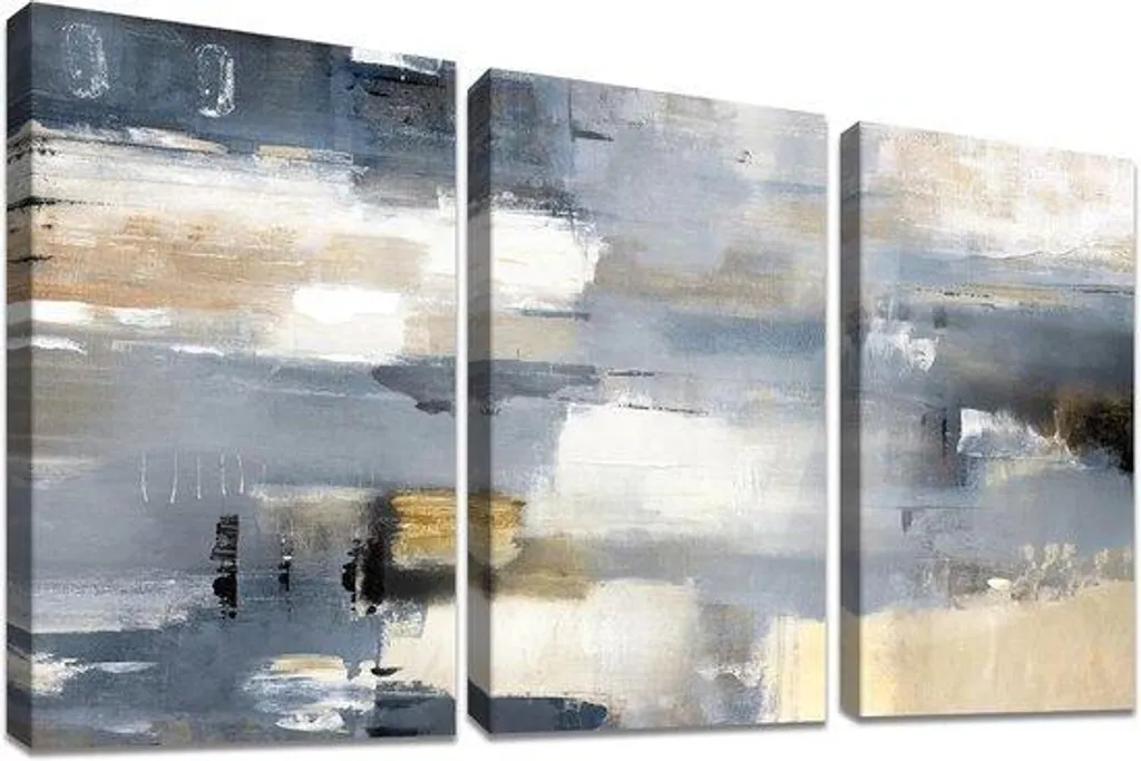 Décoration murale abstraite 120x60 cm pour habiller un mur de salon