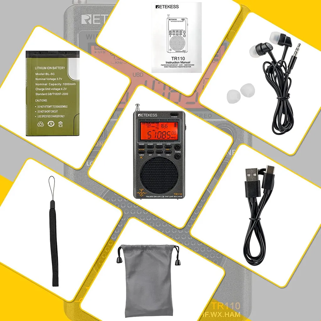 Radio Portable Retekess TR110 : Solution Réception Difficile et Aviation