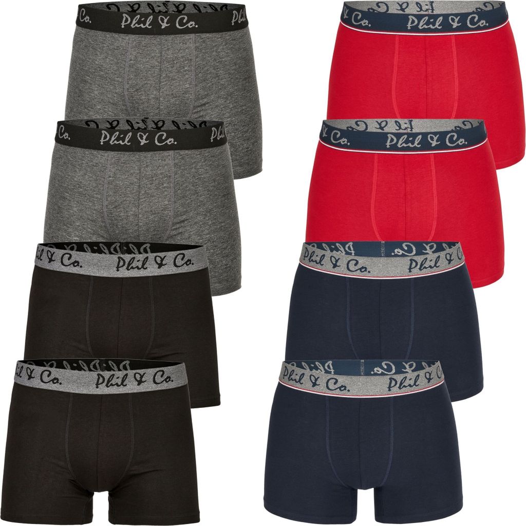 8er Pack Phil & Co Berlin Jersey Boxershorts Trunk Short Produktbild 
