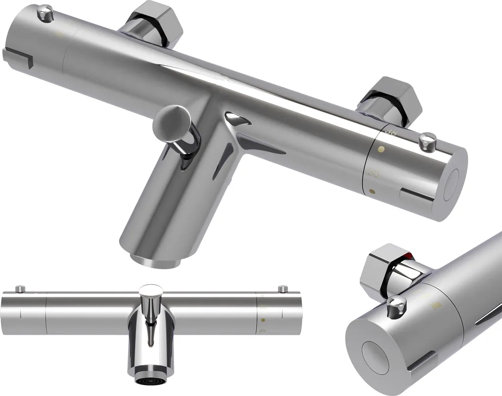 Miscelatore Doccia Termostatico Argento Granitan - Design e Sicurezza