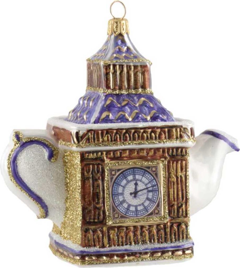 440s Christbaum-Hänger Londoner Uhrturm als Teapot | PP-1709