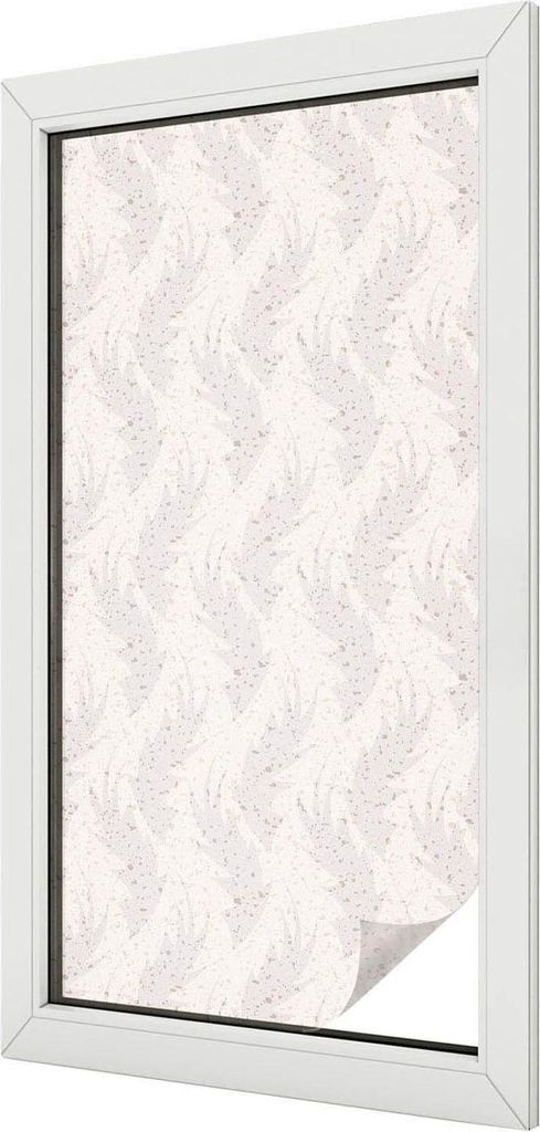 Buntglas Fensterfolie – 100x100 cm – Stained-Glass Design – blickdichte dekorative Sichtschutzfolie – selbstklebend, UV-Schutz – Elegante...