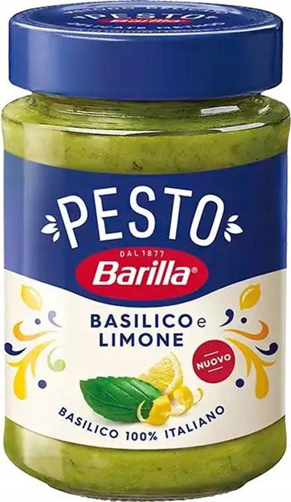 Barilla Pesto Basilico e Limone 190 g italské pesto s Obrázek produktu 