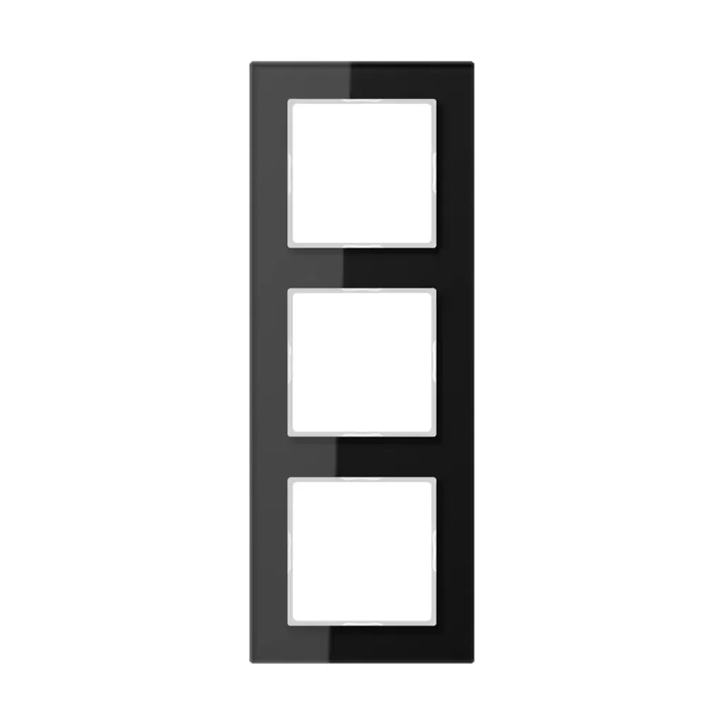 Jung A création : Cadre triple verre noir anti-trace - AC 583 GL SW