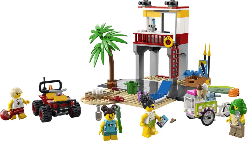 LEGO City Stanowisko ratownicze na plaży, Zestaw do Zdjęcie produktu 