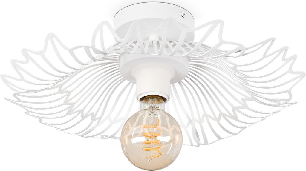 Asti Deckenlampe aus Metall in Weiß