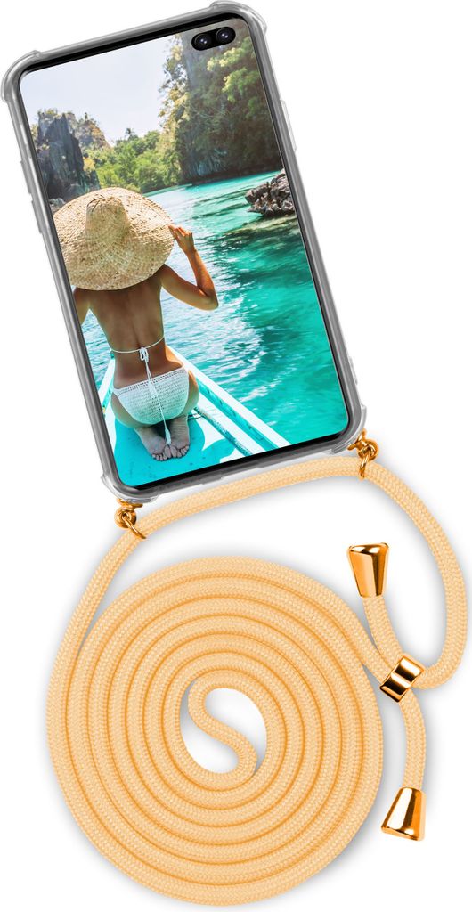 TWIST-Case + TWIST-Cord für Samsung Galaxy S10+, Farbe:Sunburst (Gold)