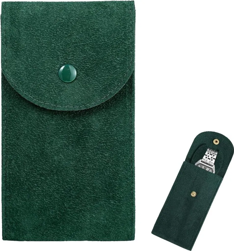 Étui montre en flanelle douce avec insert de protection anti-rayure