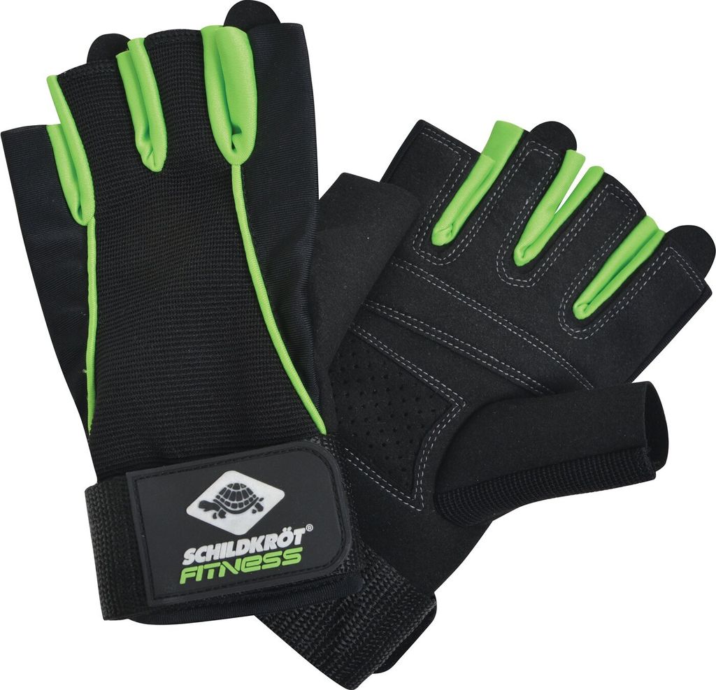 Schildkröt SK Fitness HANDSCHUH PRO (Größe S-M und L-XL, black-green); 960154