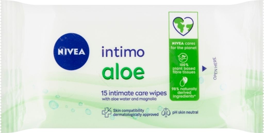 NIVEA Intimo Aloe Servietten fr die Intimpflege, 15 Stk