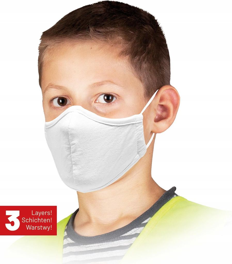 Wiederverwendbare Maske für Kinder / Weiß / MAS-SAFER-KIDS Produktbild 