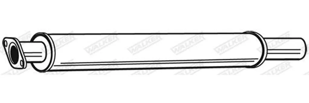 Silencieux central pour réparation échappement Volvo V50 et Ford Focus