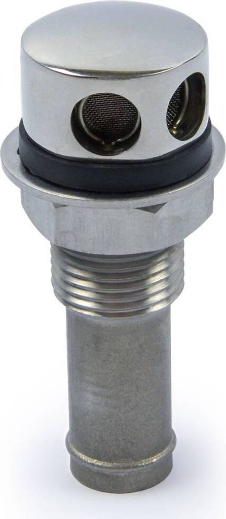 universeller Edelstahl Tankentlüfter, 16 mm mit Mikrosieb, Produktbild 