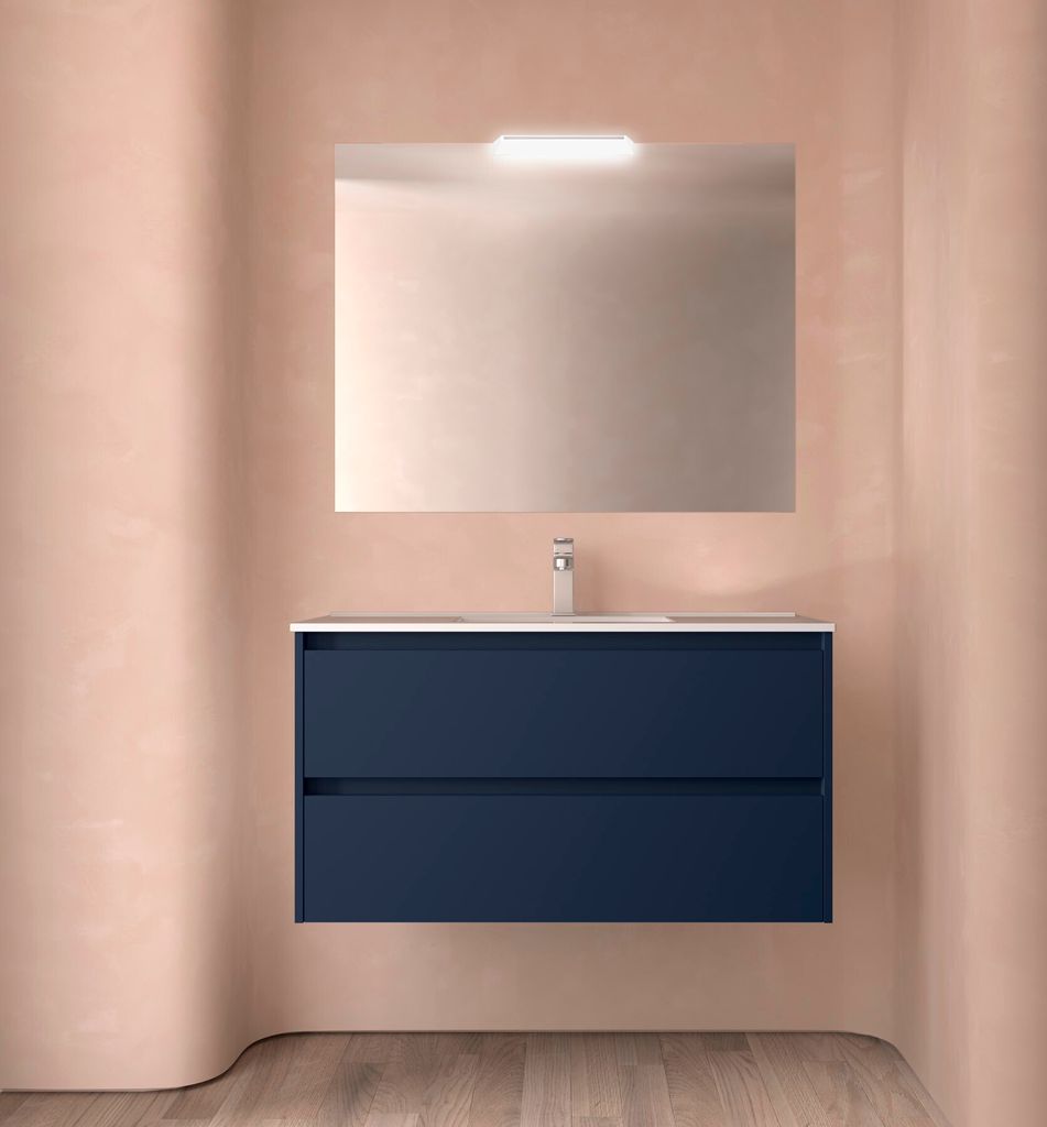 Noja Komplett-Set 1000 2 Schubladen Blue Satin