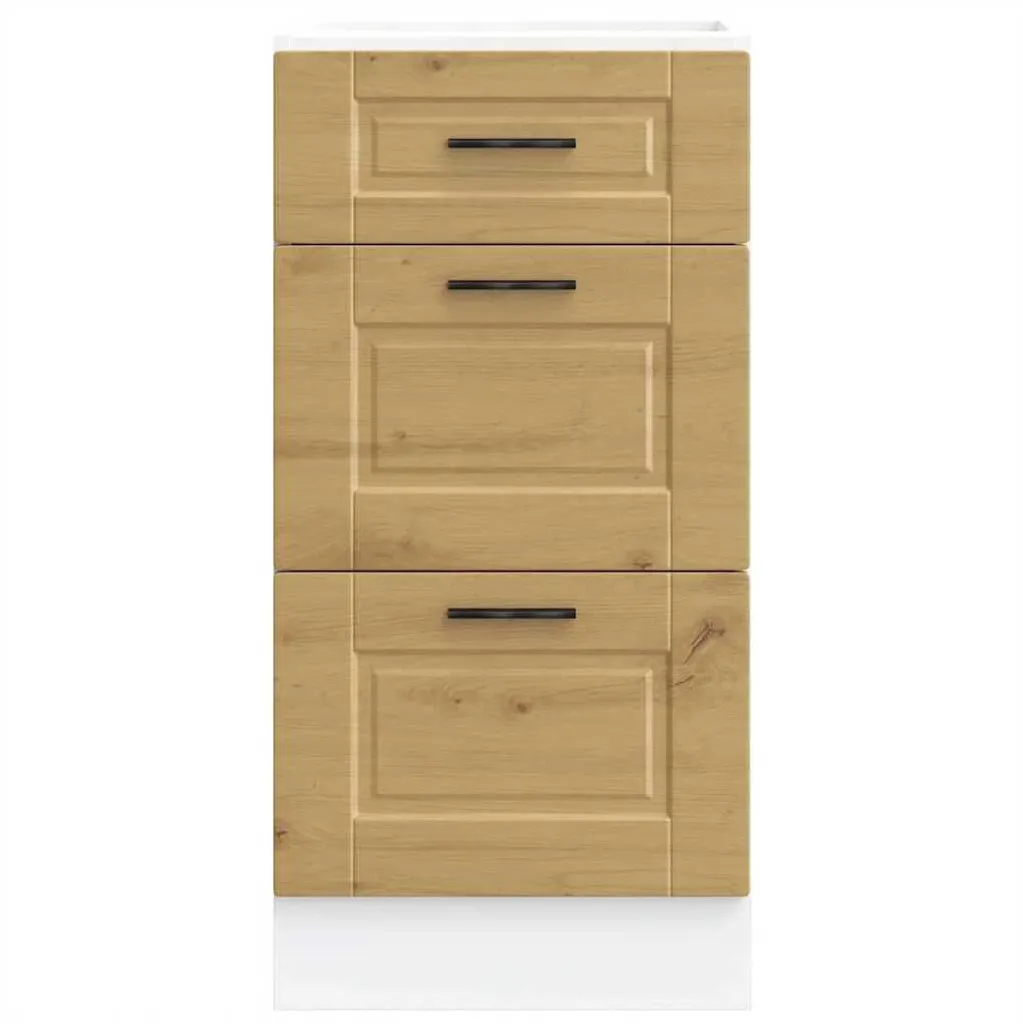 Mobile Cucina Basso Rovere Artisan Porto | Montaggio Facile e Robusto - 4