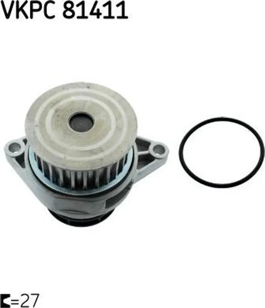 Pompe à eau SKF VKPC 81411 haute performance compatible Polo et Ibiza