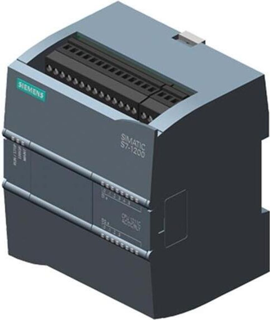 Siemens S7-1200 CPU 1211C SIMATIC S7-1200, 6 DI, 2 AI (0...10 VDC), 3 HS, 4 RO (6ES7211-1BE40-0XB0)