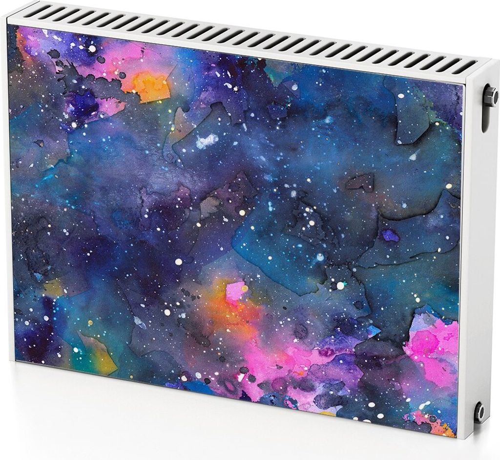 Helle Flecken – Magnetische Heizkörperabdeckung – 80x60 cm – Magnet Heizkörperabdeckung – 3D Würfel – Heizkörperverkleidung – Magne...