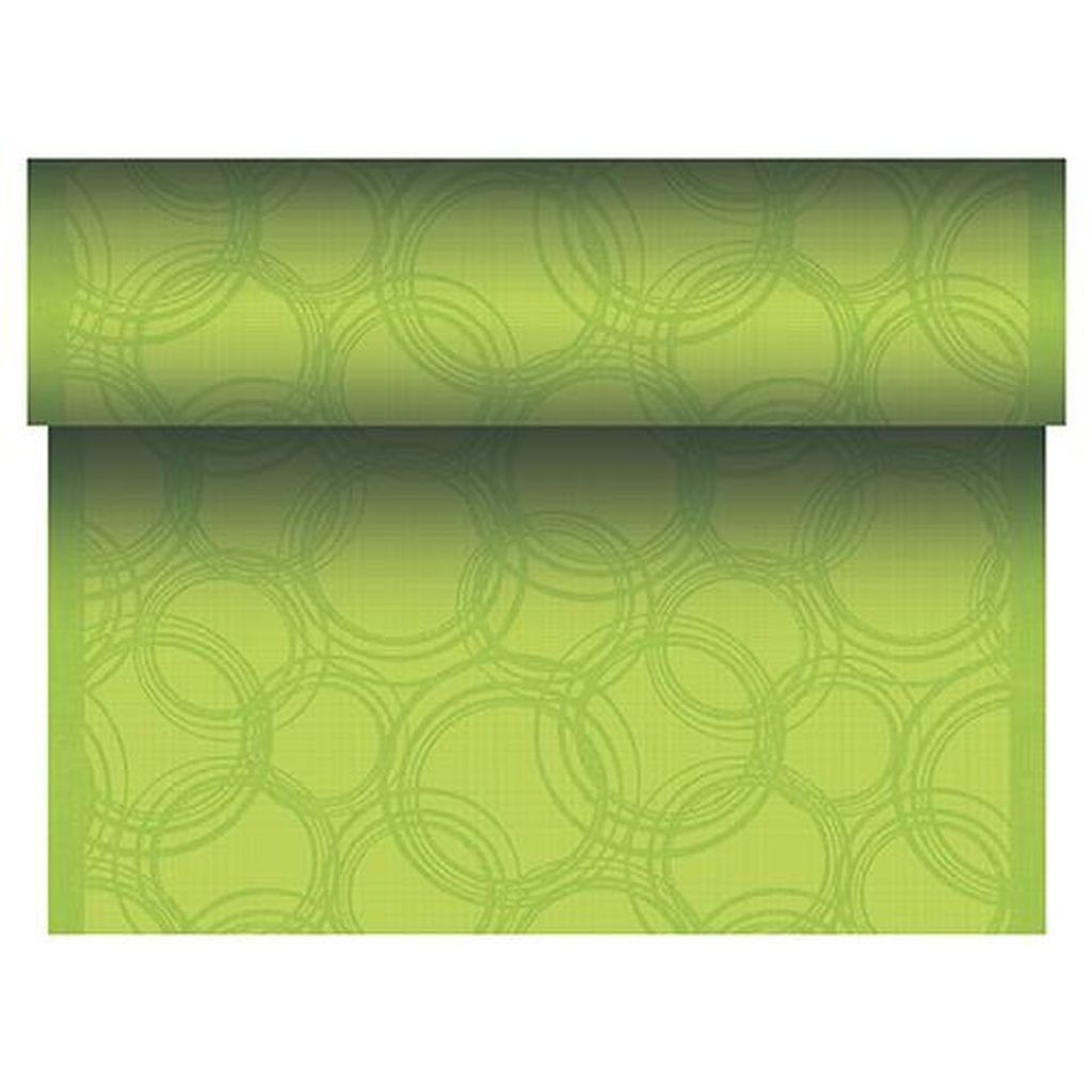 Papstar Tischläufer, PV-Tissue limonengrün "ROYAL Collection" 24 m x 40 cm "Bubbles", 4 Rollen