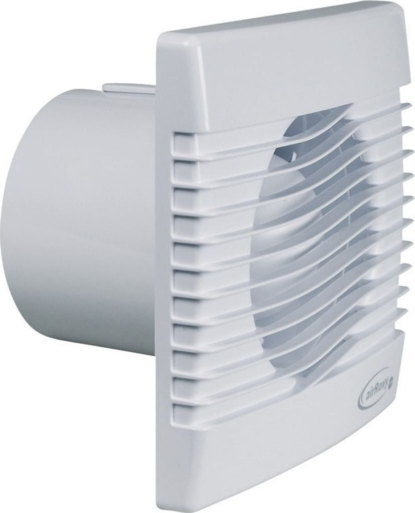 Europart 10031638 Abluft Ventilator Lüfter 100er 15W 2400 U/min Wohnraumventilator Wandventilator Badventilator Feuchtraumlüfter mit Nachlauf Tim...