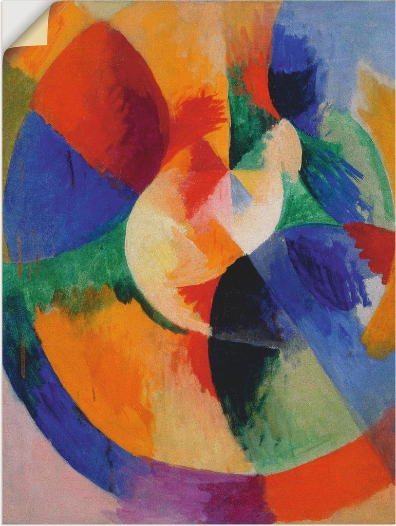 ARTland Wandbild, selbstklebend Kreisformen, Sonne 1912/13 Größe: 90x120 cm