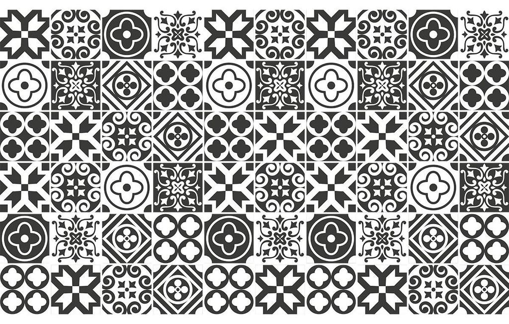 Selbstklebende Fliesenaufkleber für Küche und Bad – 60 Bastian Azulejos Fliesenaufkleber – 60 Aufkleber 20 x 20 cm