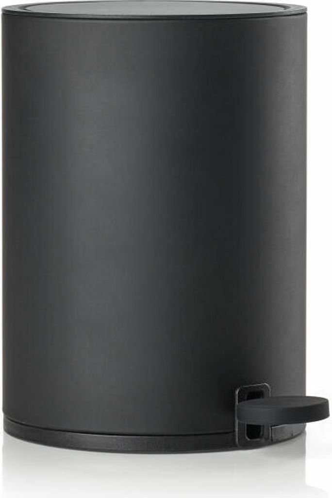 Zone Denmark Pedaleimer Karma, Treteimer, Mülleimer, Kosmetikeimer, Badeimer, Metall, Black, 3 L, 10055