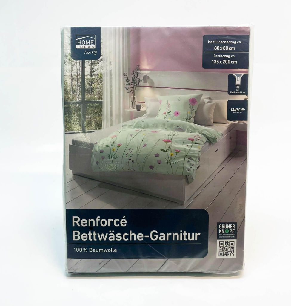 Home Ideas Living Renforce Bettwäsche-Garnitur, 100% Produktbild 